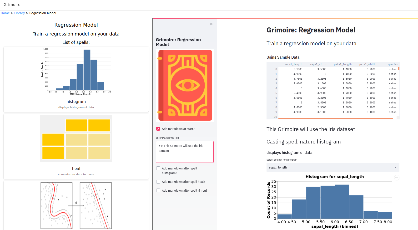 View data